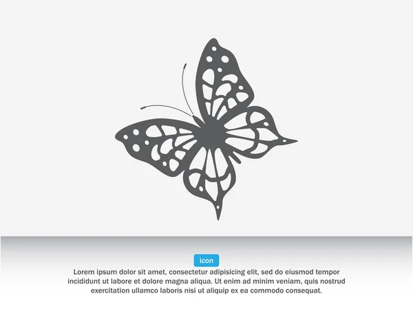 Silhouette des Schmetterling-Logos — Stockvektor