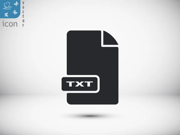 Txt ファイル形式アイコン — ストックベクタ