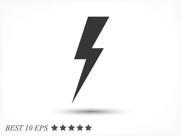 Icono de advertencia de flash — Vector de stock