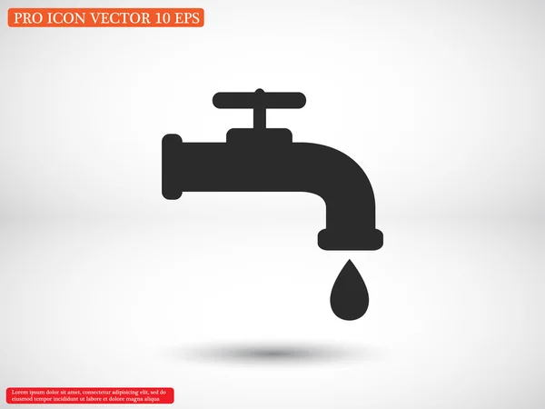Kran med vattendroppe — Stock vektor