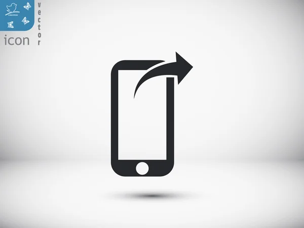 Мобильная телефонная икона — стоковый вектор