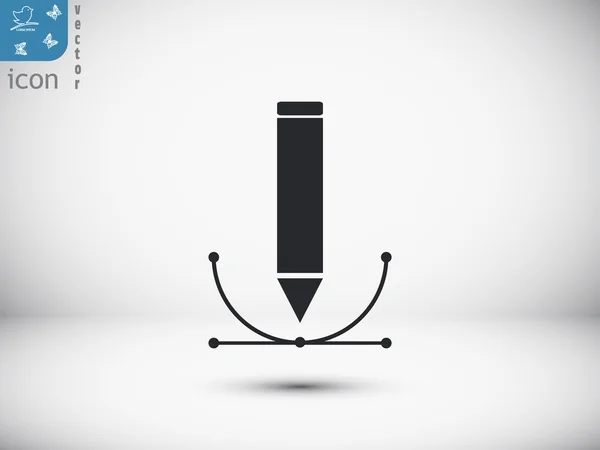 Abstracte pen-pictogram — Stockvector