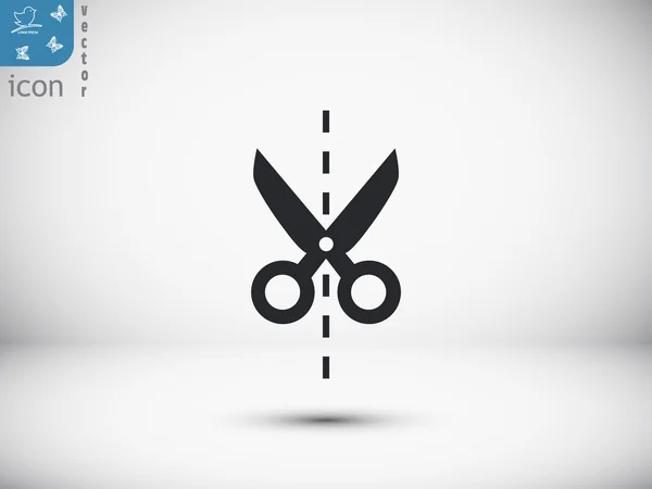 Scissors silhouette icon — Stock Vector