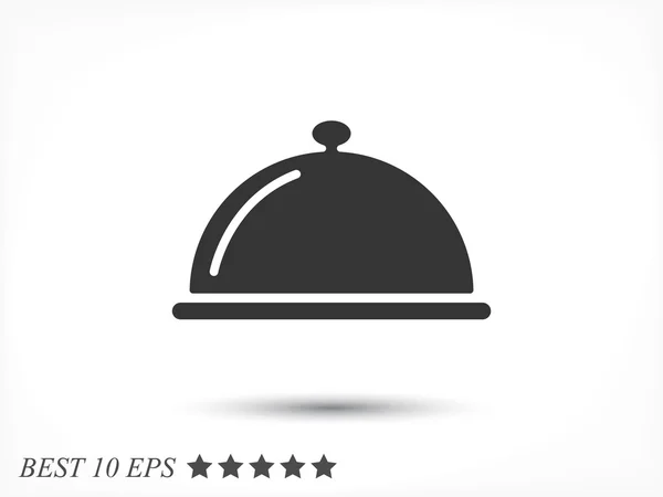 Icône plateau restaurant — Image vectorielle