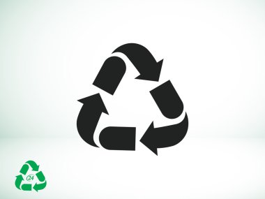 Eko geri dönüşüm simgesini