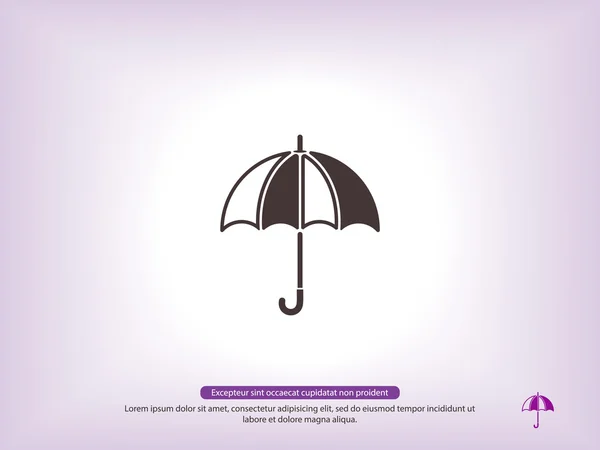 Protection Symbole de parapluie — Image vectorielle