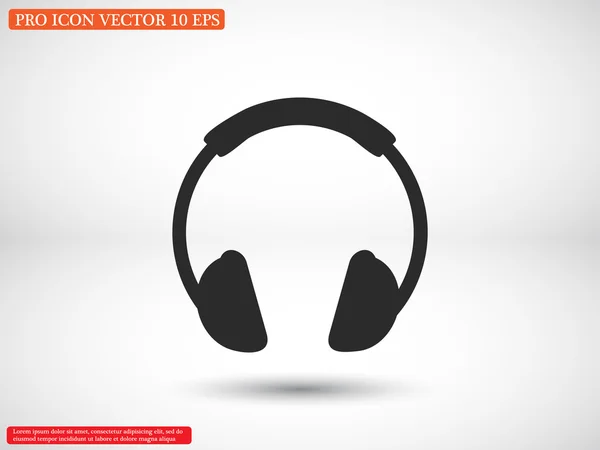 Audio headphone icon — Stock Vector