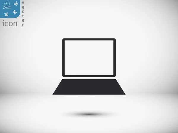 Laptop-Monitor-Symbol — Stockvektor