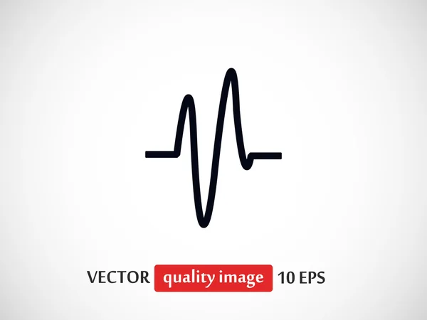 Cardiogram line icon — Stock Vector