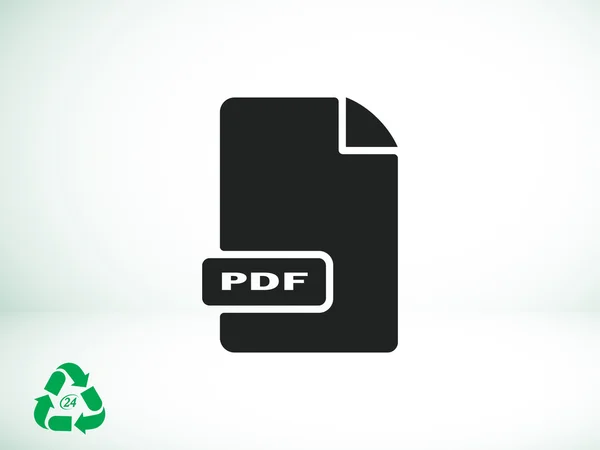 Pdf 파일 포맷 아이콘 — 스톡 벡터