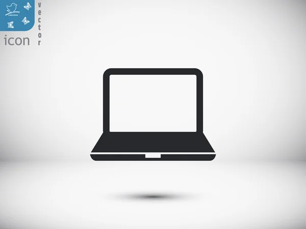 Laptop elektroniska ikonen — Stock vektor