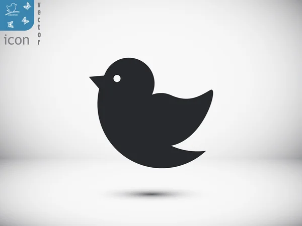 Icono de contacto de aves — Vector de stock