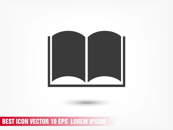 Ανοιχτό εικονίδιο βιβλίου — Διανυσματικό Αρχείο