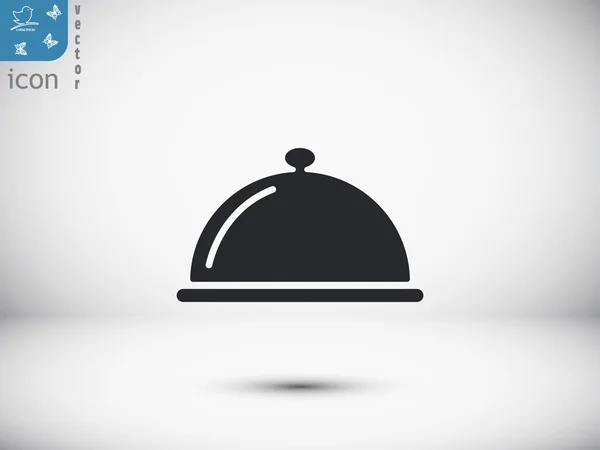 Icône plateau restaurant — Image vectorielle