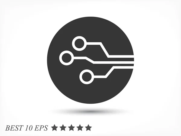 Circuit board icon — Stock Vector