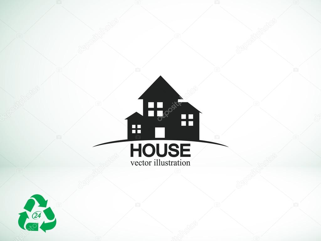 houses silhouettes icon