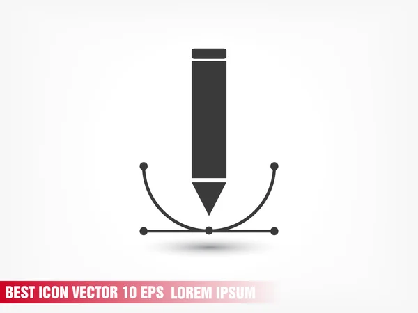 Icono de pluma abstracta — Vector de stock