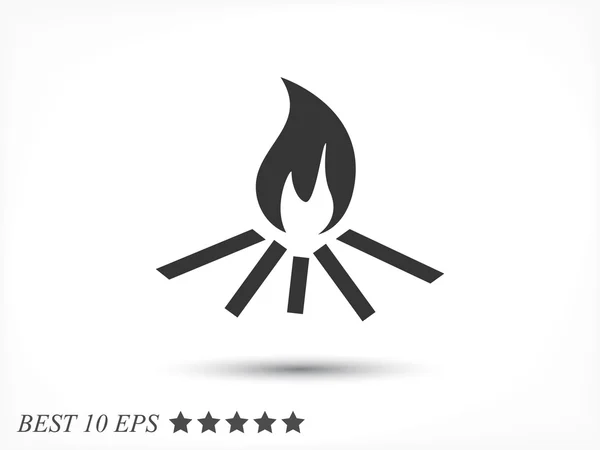 stock vector bonfire symbol icon