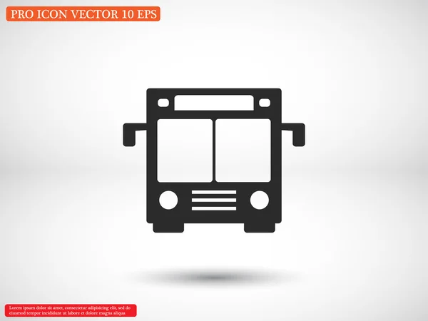 Icono de autobús público — Vector de stock