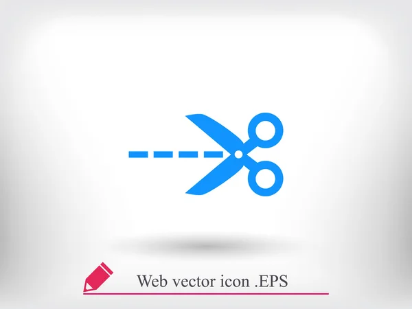 Scissors silhouette icon — Stock Vector