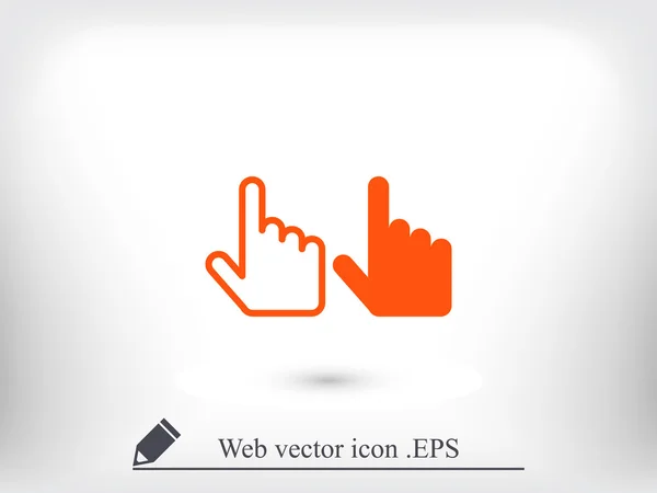 Mains curseurs icône — Image vectorielle