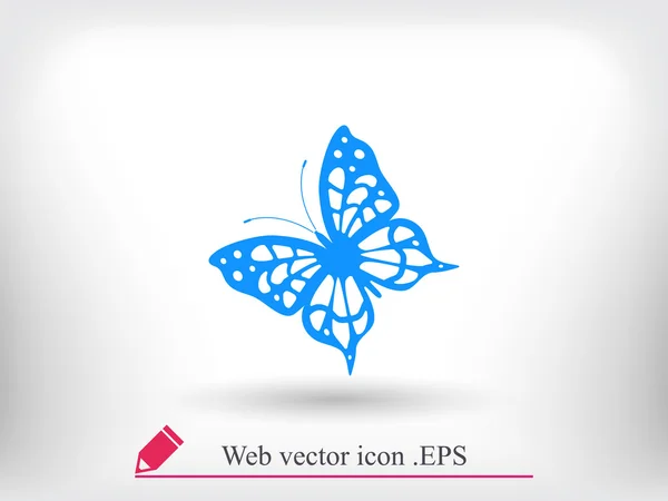Значок бабочки-силуэта — стоковый вектор