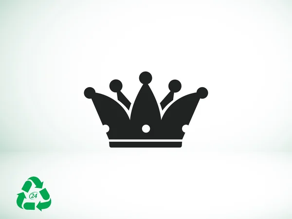 皇冠剪影图标 — 图库矢量图片