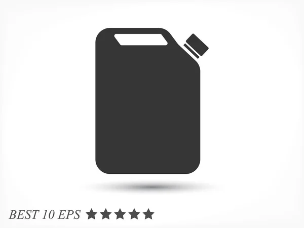 Icône jerrycan carburant — Image vectorielle