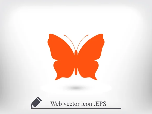 Schmetterling Silhouette Symbol — Stockvektor