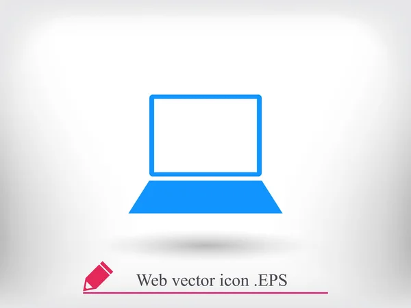 Icône de moniteur d'ordinateur portable — Image vectorielle