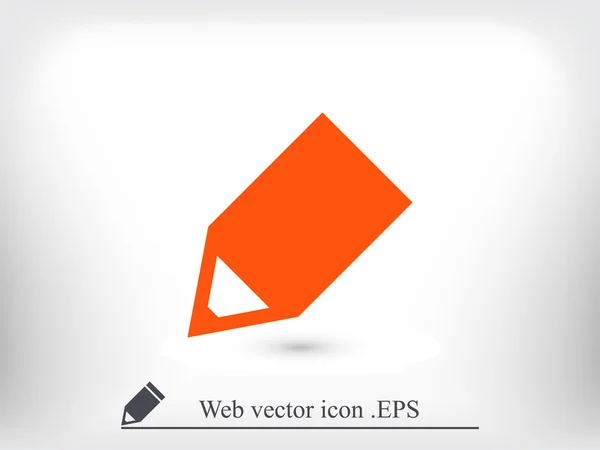 Oktatás ceruza ikonra — Stock Vector