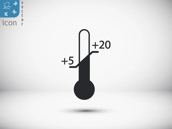 Thermometer instrument icoon — Stockvector