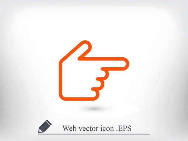 Icône curseur main — Image vectorielle