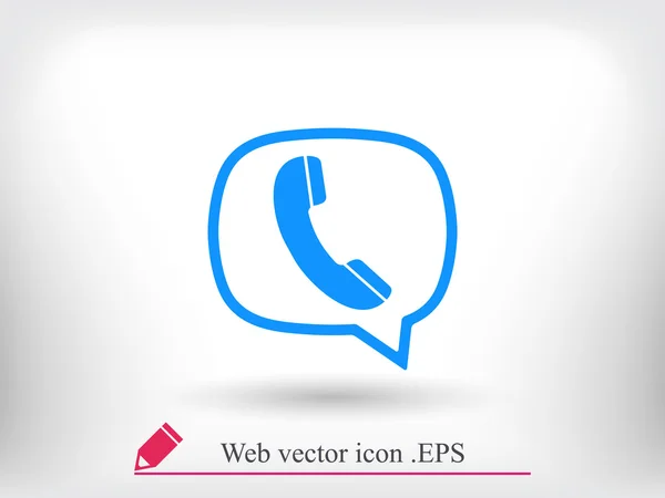 Icono del receptor de teléfono — Vector de stock