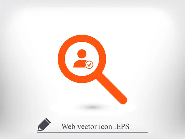 Search contact icon — Stock Vector
