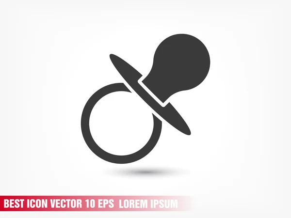 Fopspeen pictogram teken — Stockvector