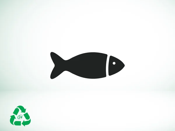 Ícone de peixe animal — Vetor de Stock