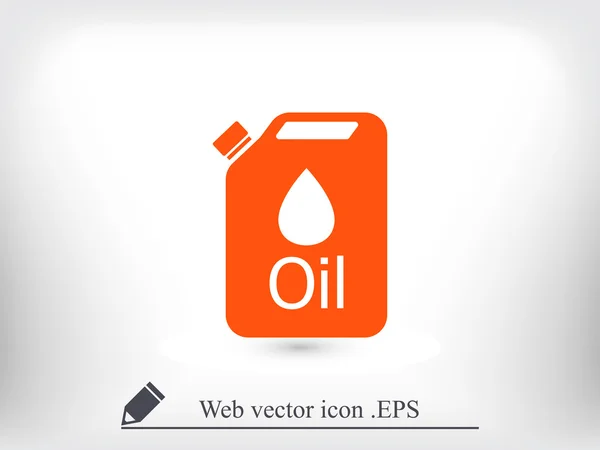 Üzemanyag kaniszterekben ikon — Stock Vector
