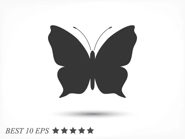 Papillon Silhouette icône — Image vectorielle