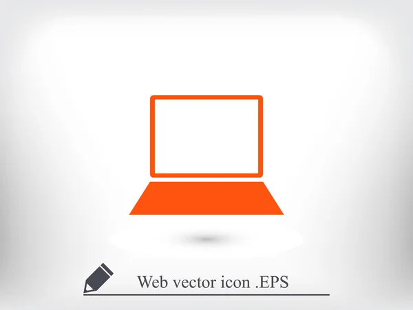 Laptop monitor ikon — Stock Vector