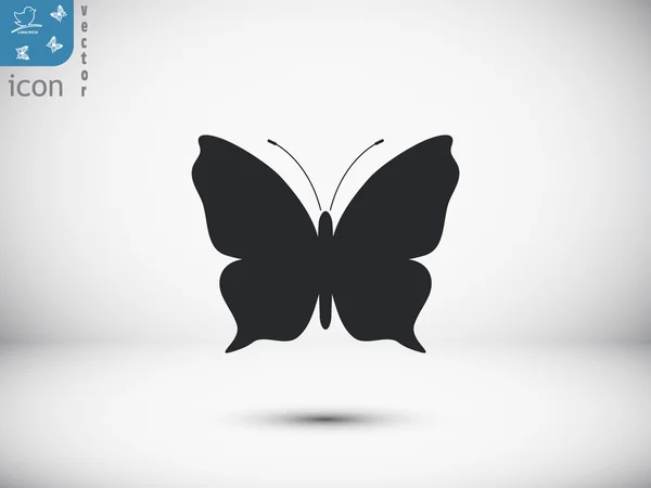 Schmetterling Silhouette Symbol — Stockvektor