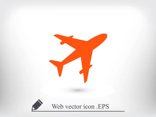 Icône avion passager — Image vectorielle
