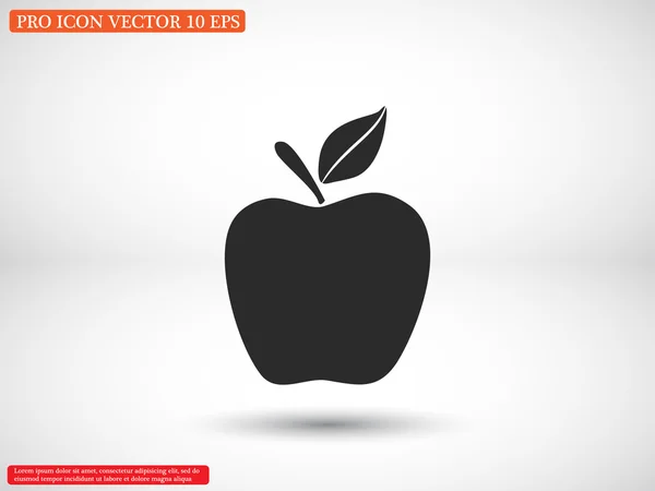 Äppelfruktsikon — Stock vektor