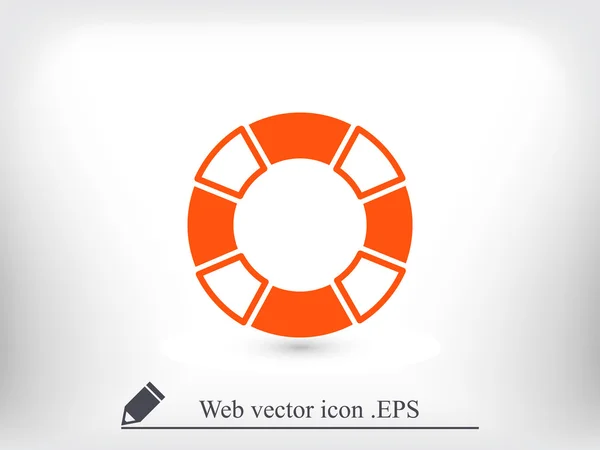 Nautiska livboj ikonen — Stock vektor