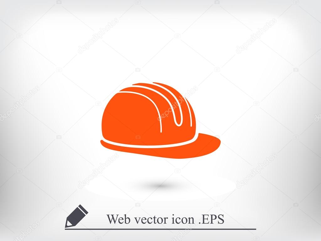 Safety hard hat icon
