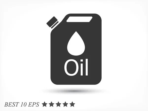 Brandstof jerrycan pictogram — Stockvector