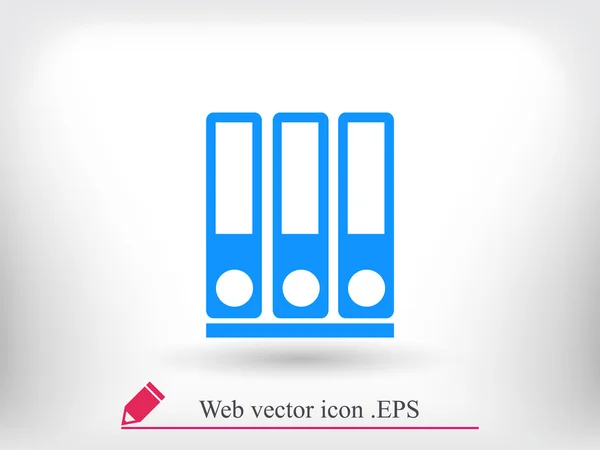 Dossiers dans l'icône de ligne — Image vectorielle
