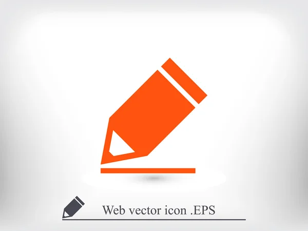 Icône crayon éducation — Image vectorielle