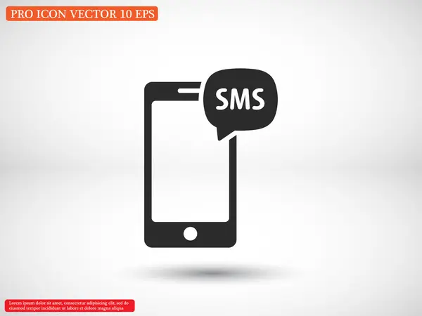Meddelande på mobil skärm — Stock vektor