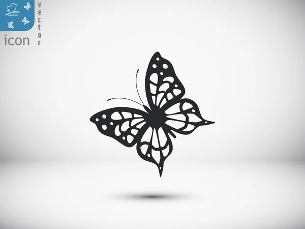 Butterfly Silhouette icon — Stock Vector